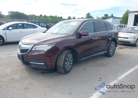 2015 Acura Mdx Technology Package from USA, damaged, VIN 5FRYD4H47FB012676